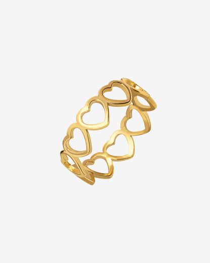 Heart in Heart Anello Oro