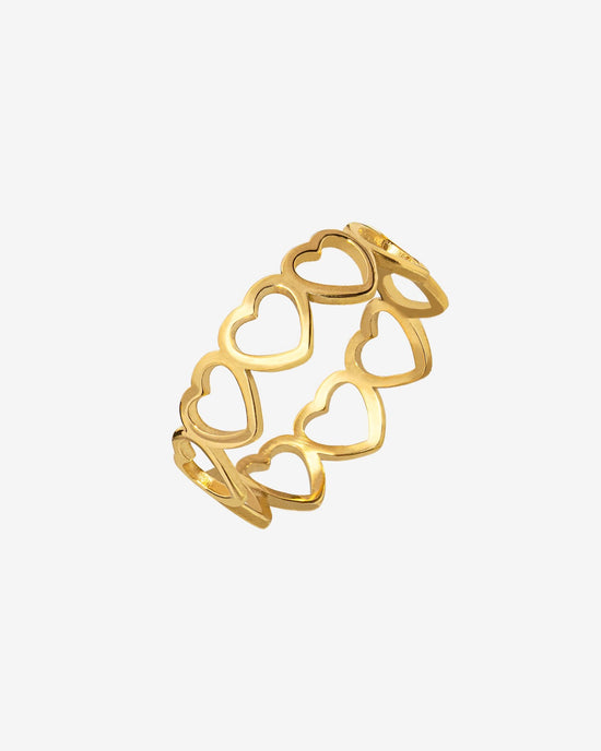 Heart in Heart Anello Oro