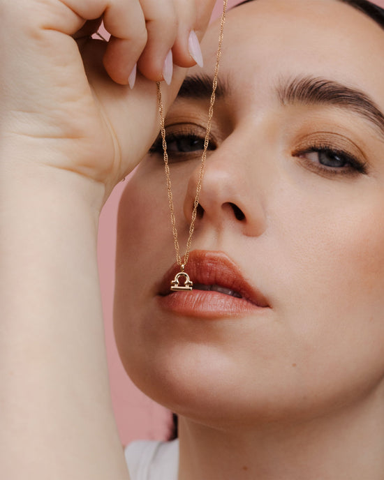 Libra Bubble Collana Oro Rosa