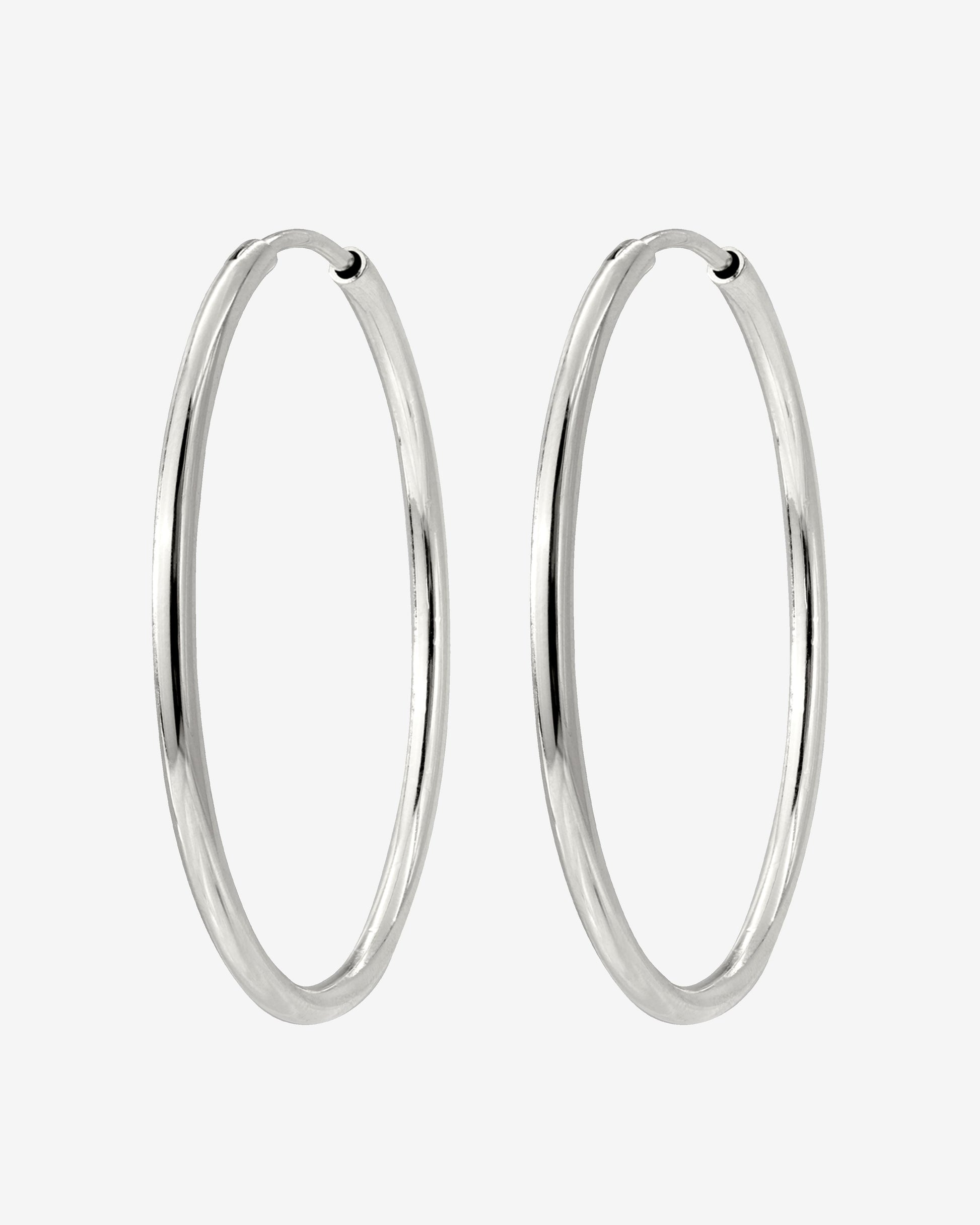 Maxi Hoops Argento