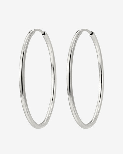 Maxi Hoops Argento