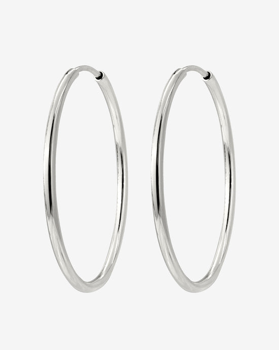 Maxi Hoops Argento