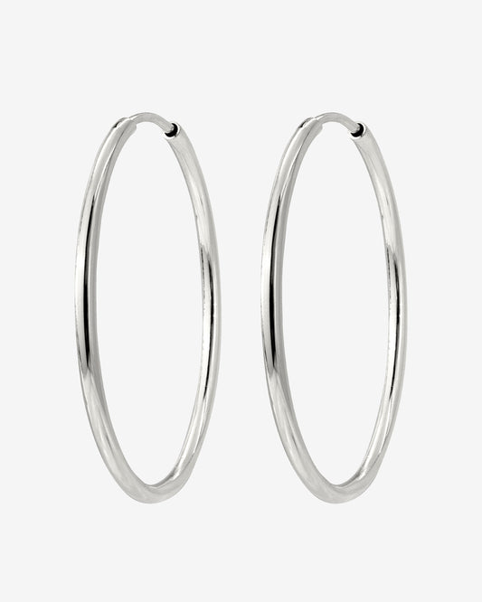 Maxi Hoops Argento