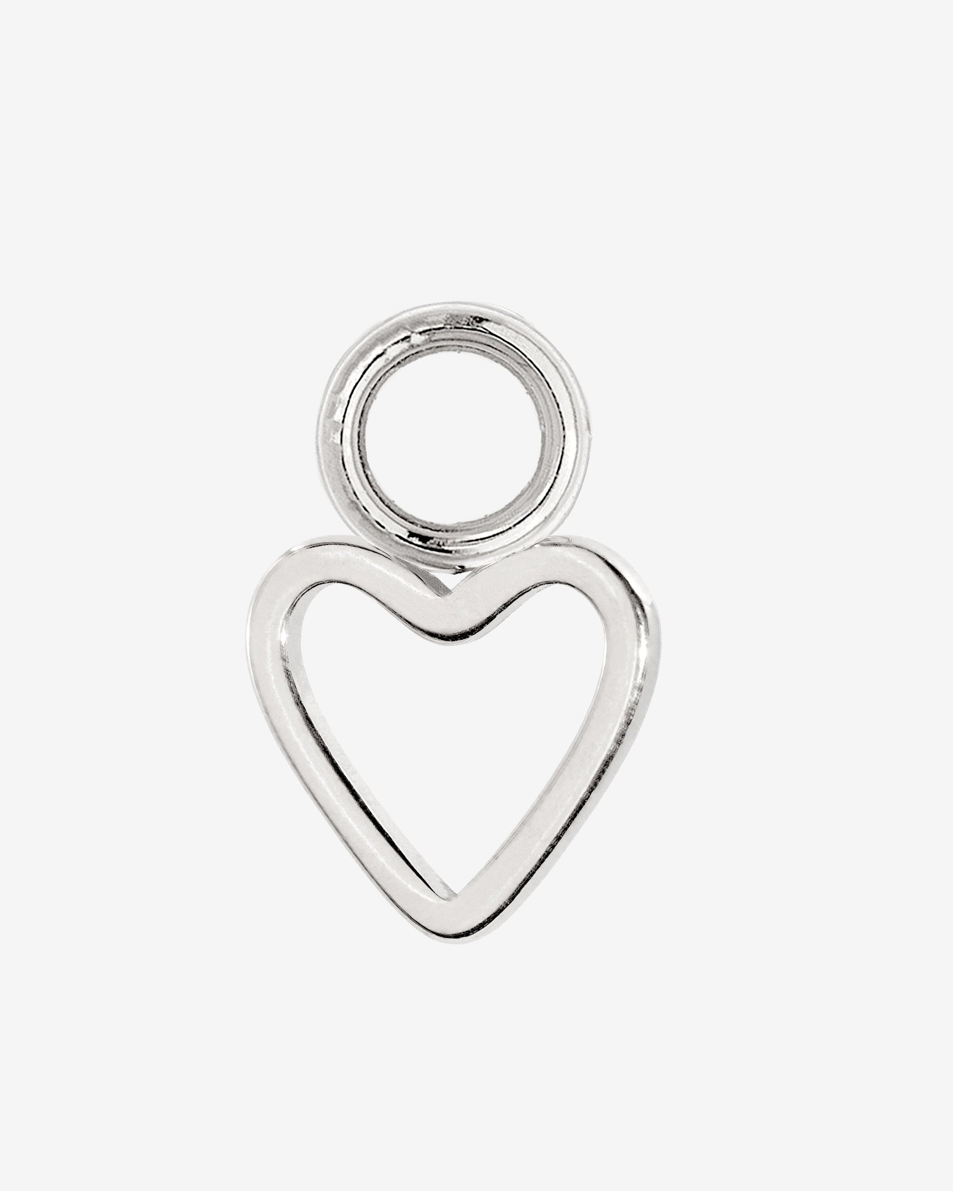 Light Heart Oval Hoopies Argento