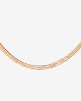 Slim Herringbone Collana Oro Rosa