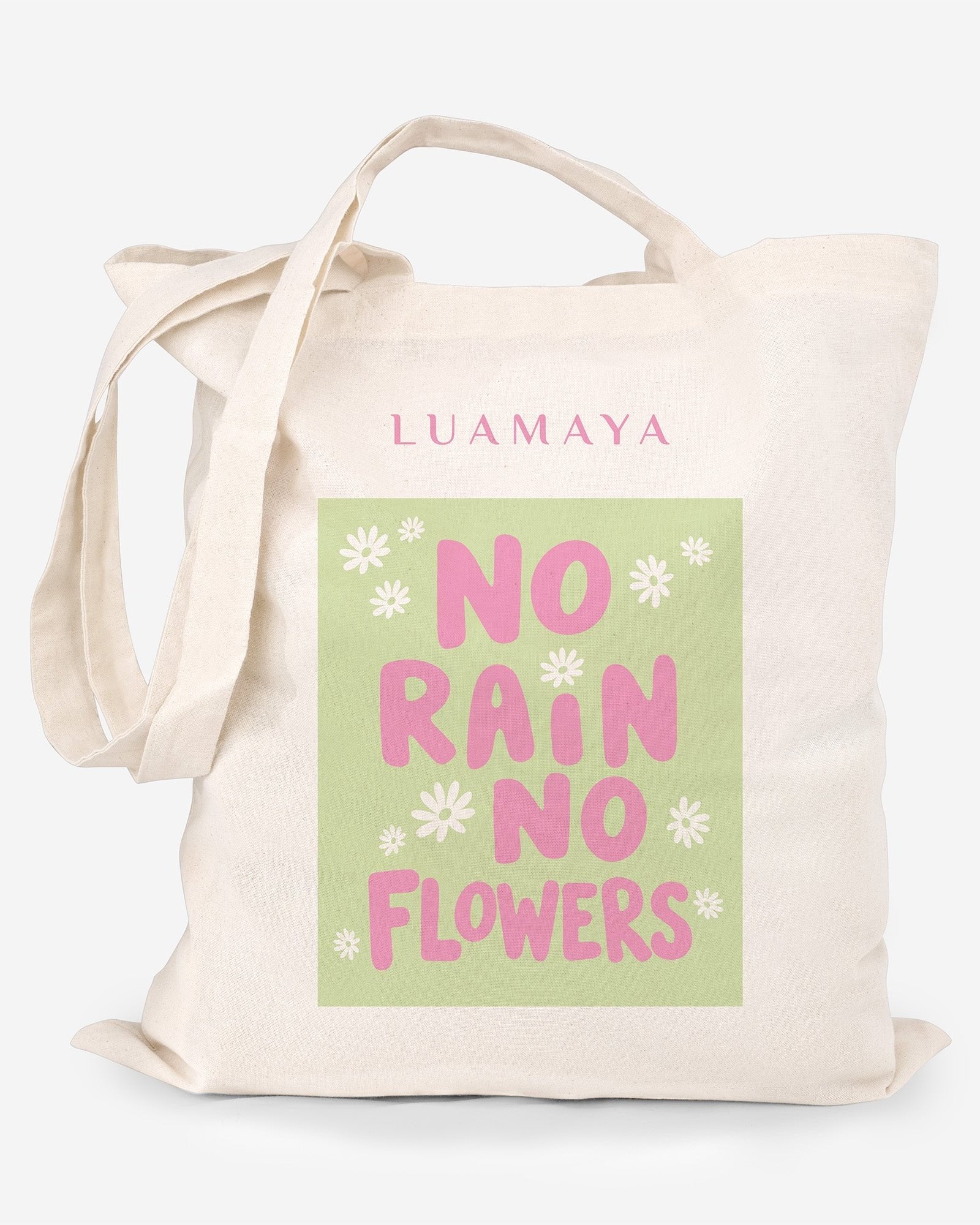 Borsa in juta No rain no flowers