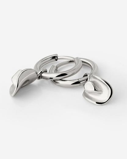 Yeehaw Hoop Set Small Argento