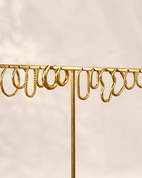 Heartily Hoop Set Oro Rosa