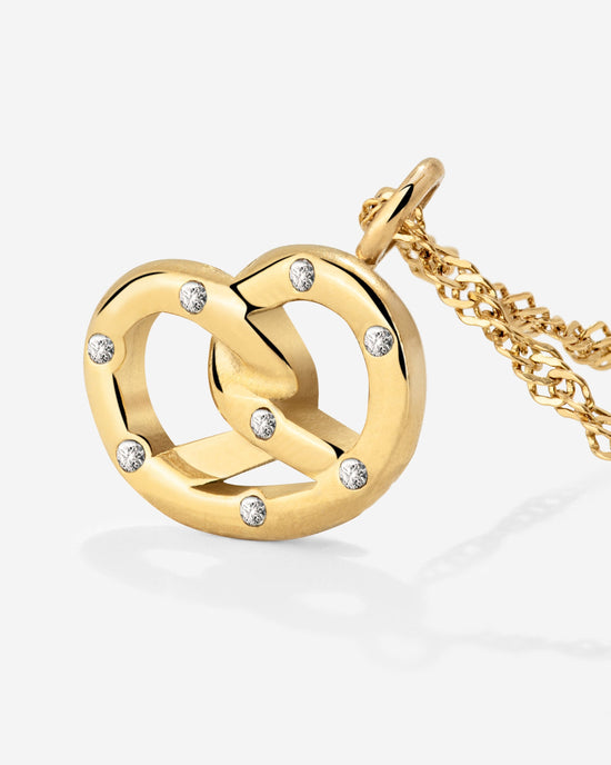 Bedazzle my Pretzel Collana Oro