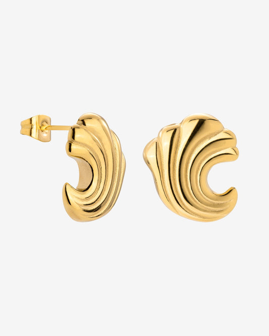 Bold Wave Orecchini Oro