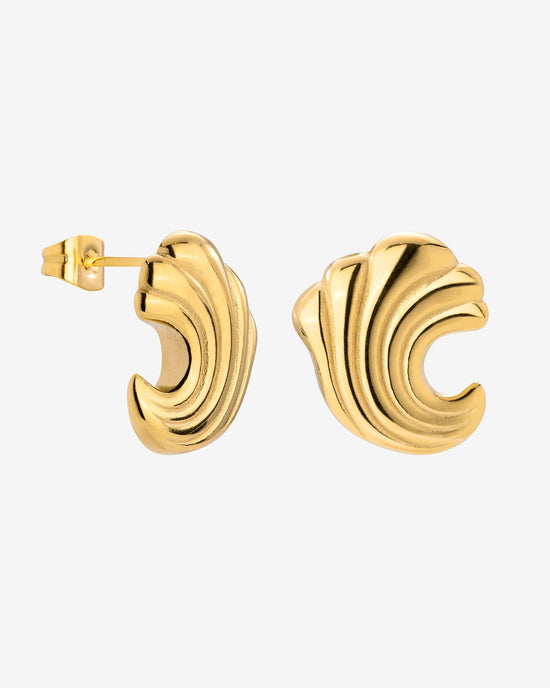 Bold Wave Orecchini Oro