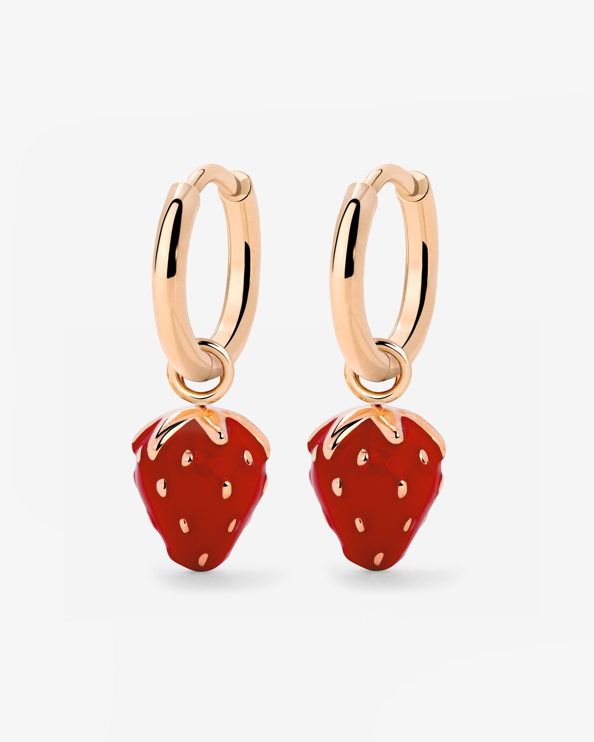 Strawberry Hoop Set Small Oro Rosa