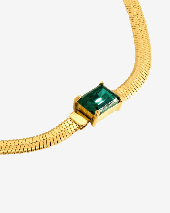 Radiant Emerald Collana Oro