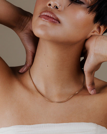 Spiga Chain Collana Oro Rosa
