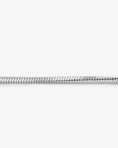 Squared Snake Chain Bracciale Argento
