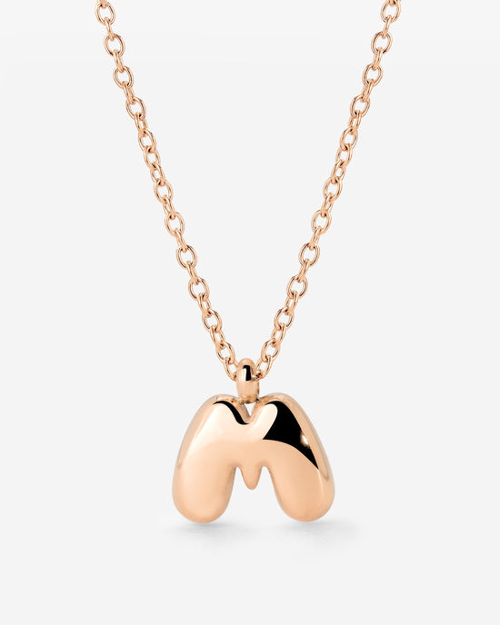 Bubble Letter Collana Oro Rosa