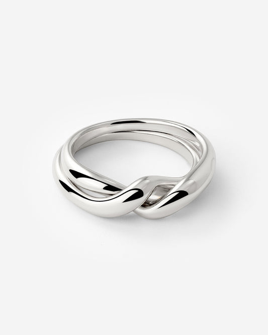 Twinsies Anello Argento