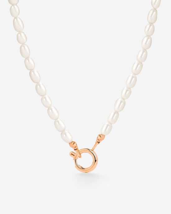 Pearly Charm Collana Oro Rosa