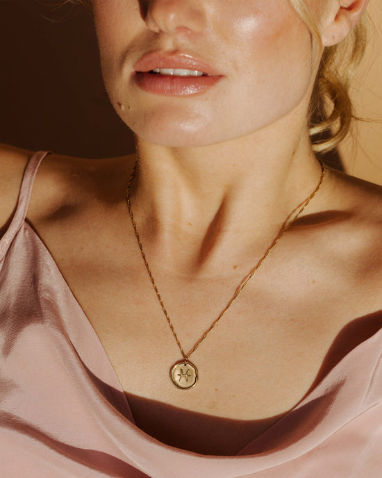 Zodiac Collana - Pesci Oro