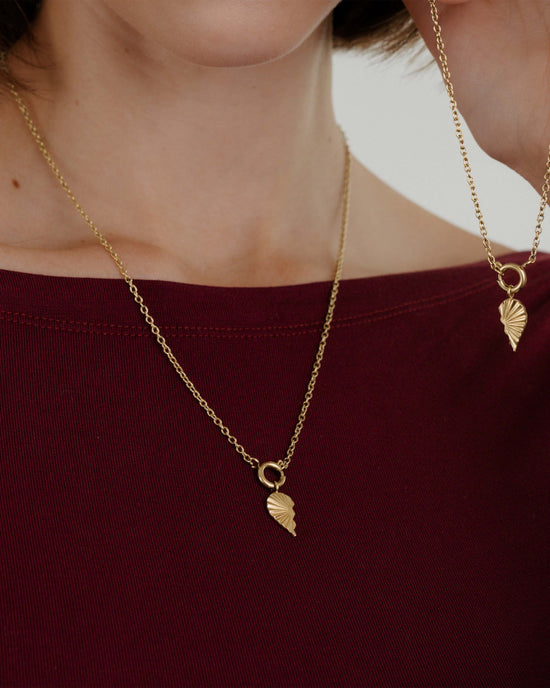 Twin Flame Left Classic Chain Collana Set Oro
