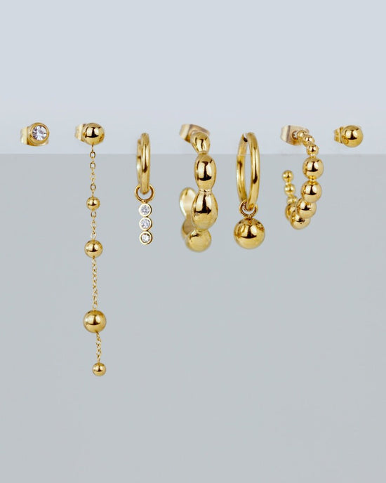 Bubbly Hoop Set Medium Oro