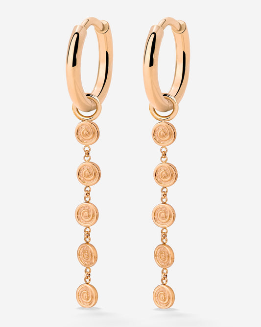 Sweet Swirl Hoop Set Small Oro Rosa