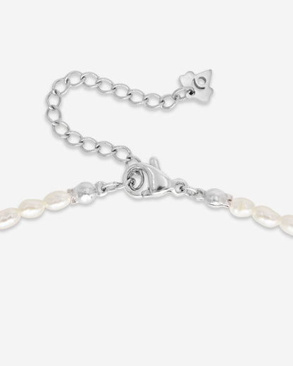 Perlita Choker Argento