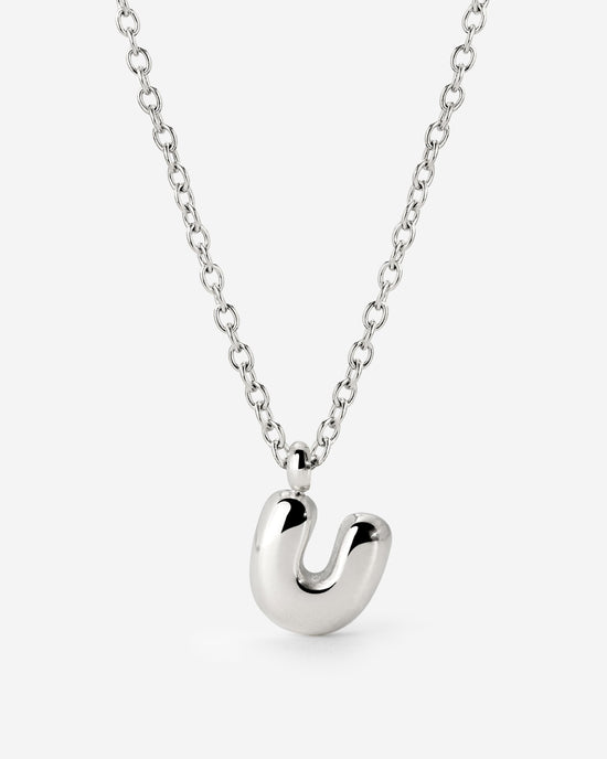 Bubble Letter Collana Argento