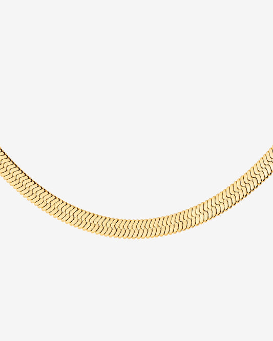 Bold Herringbone Collana Oro
