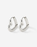 Phat Heart Hoops Small Argento
