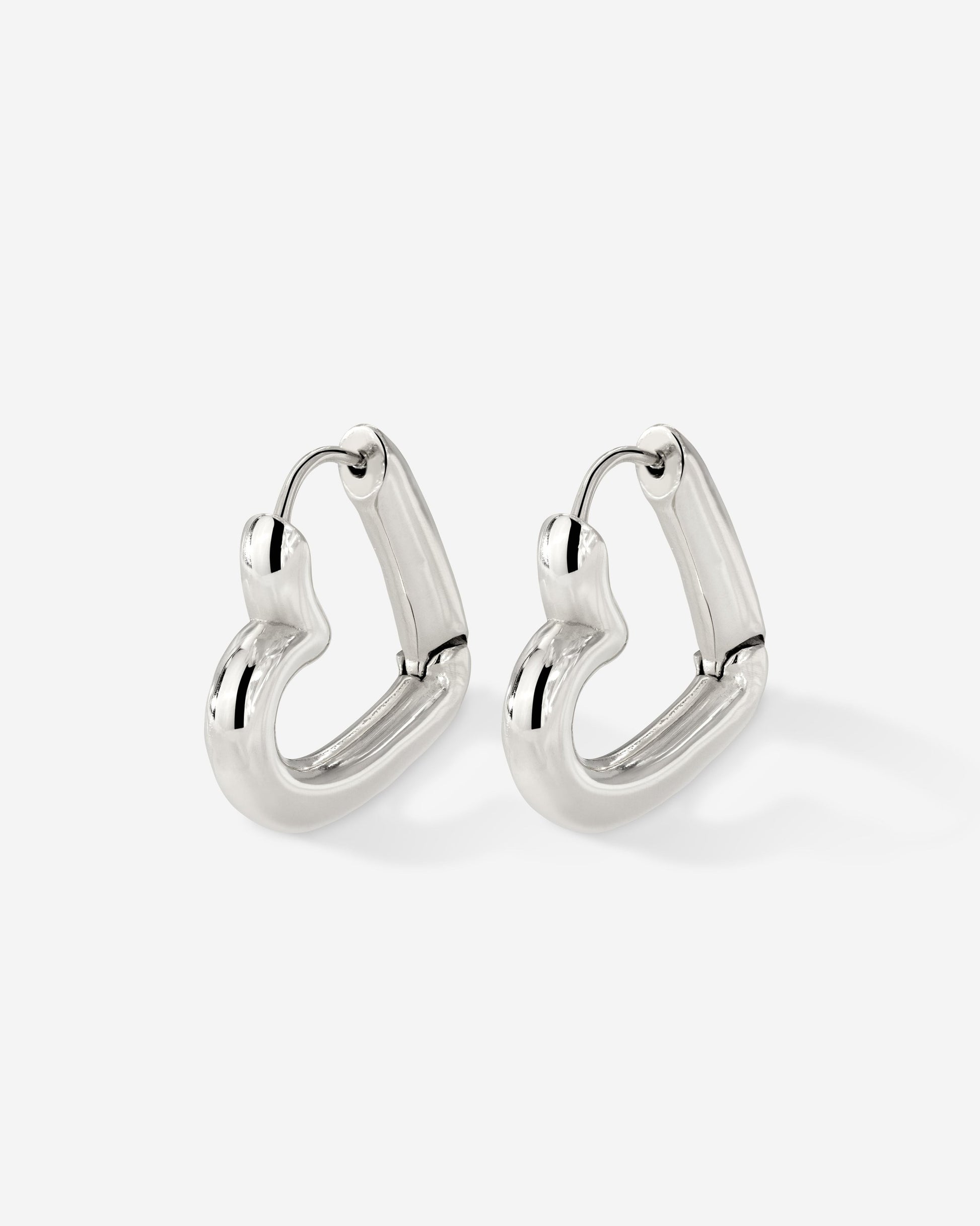 Phat Heart Hoops Small Argento