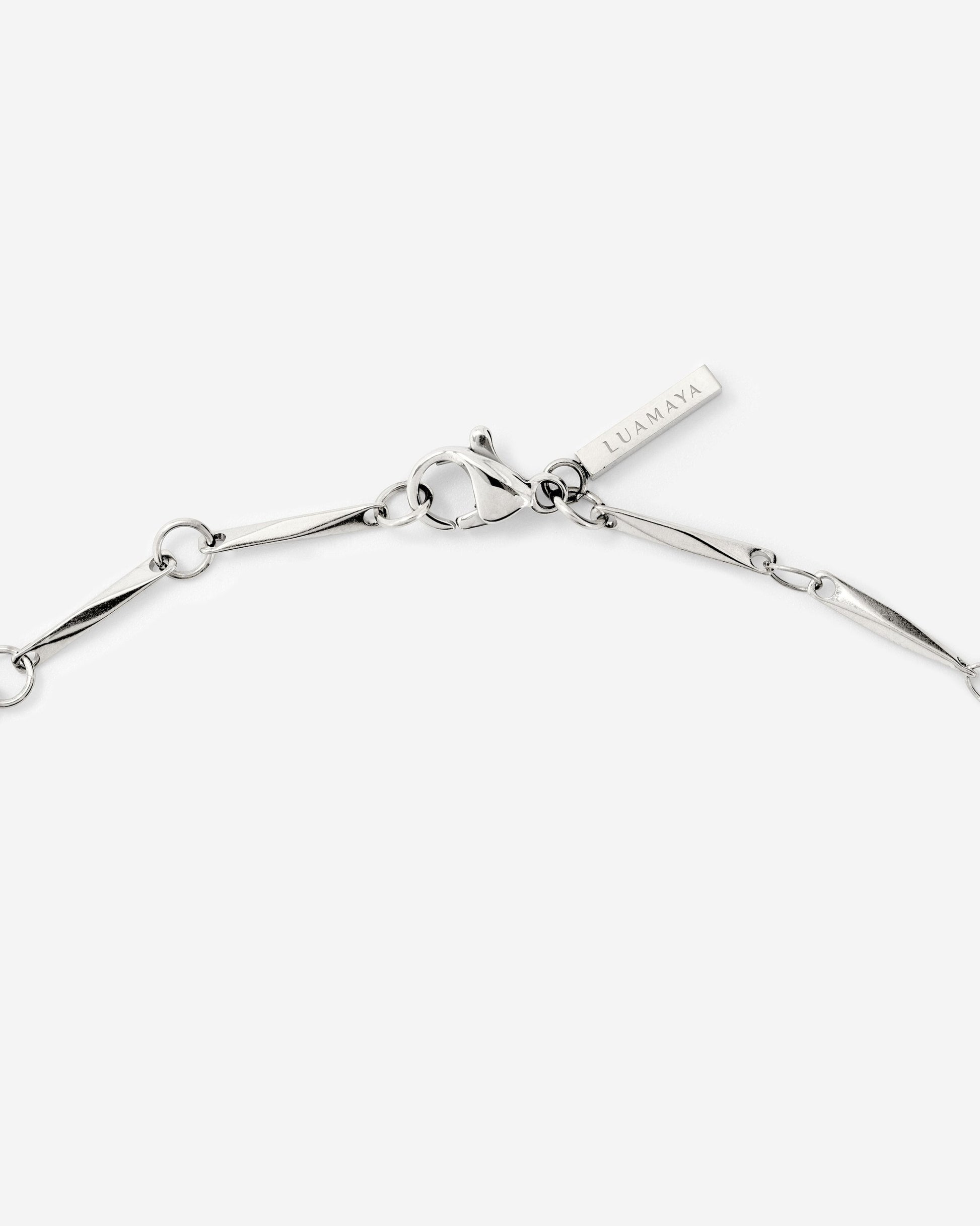 Curved Links Collana Argento
