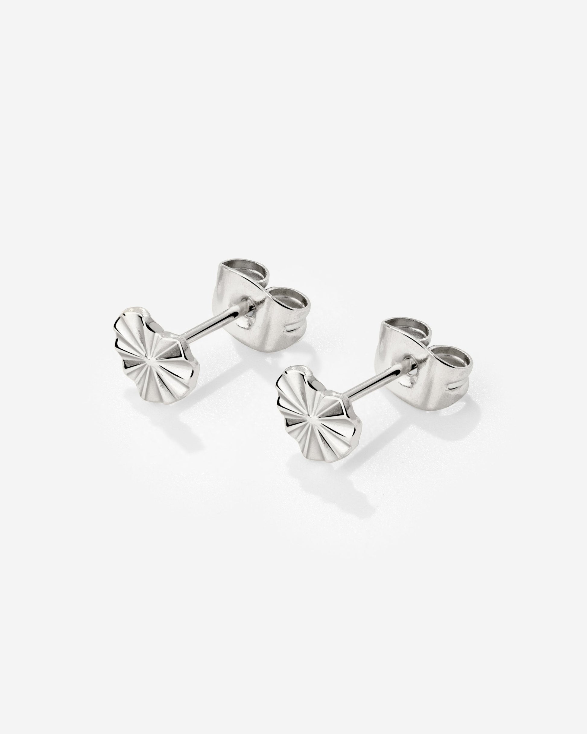 Glass Heart Orecchini Argento