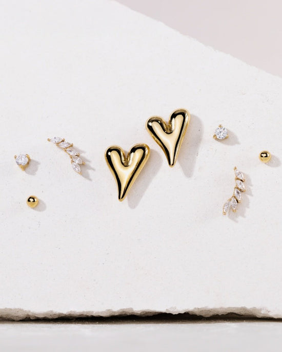 Sparkle Leaf Orecchini Oro