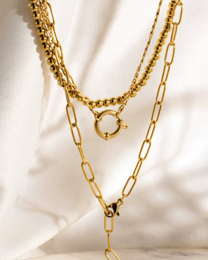 Honey Y-Collana Oro Rosa