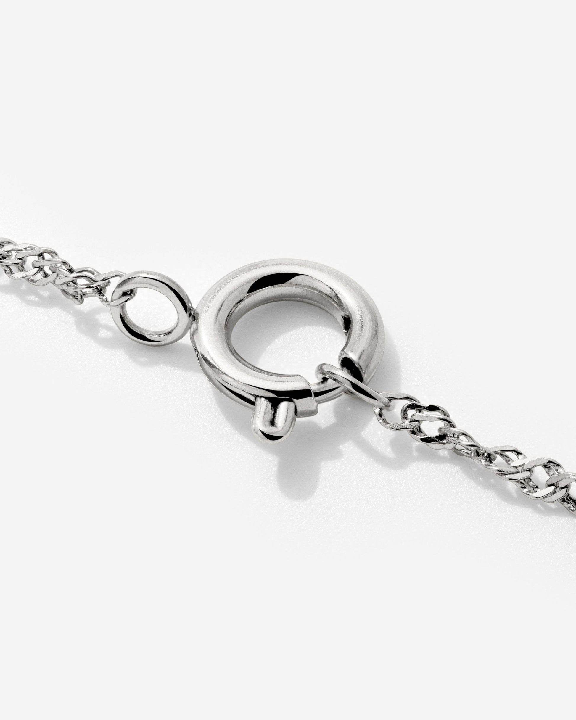 Singapore Chain Charm Collana Argento