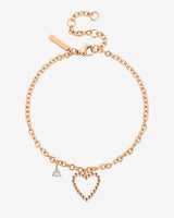 Heart of Gold Bracciale Oro Rosa