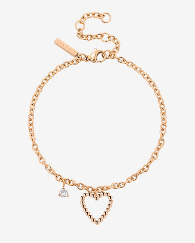Heart of Gold Bracciale Oro Rosa