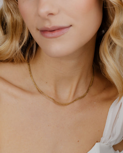 Cascade Layer Collana Oro