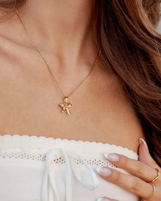 Pretty Ribbon Collana Oro
