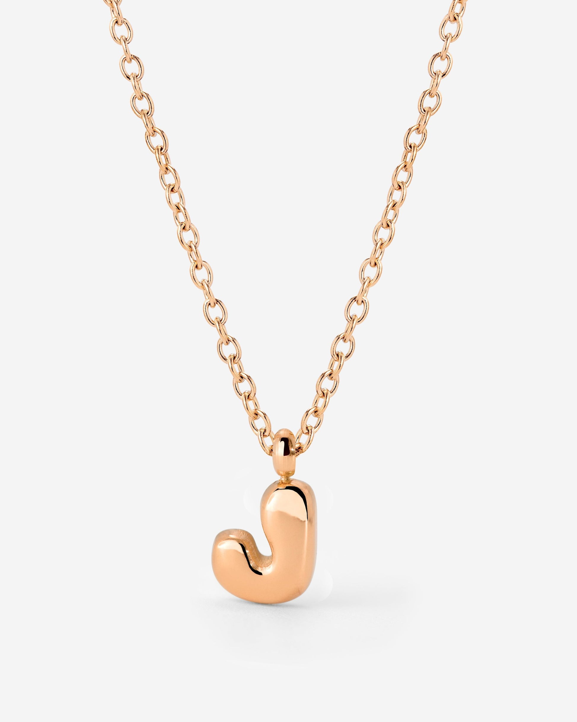 Bubble Letter Collana Oro Rosa