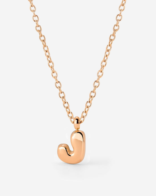 Bubble Letter Collana Oro Rosa