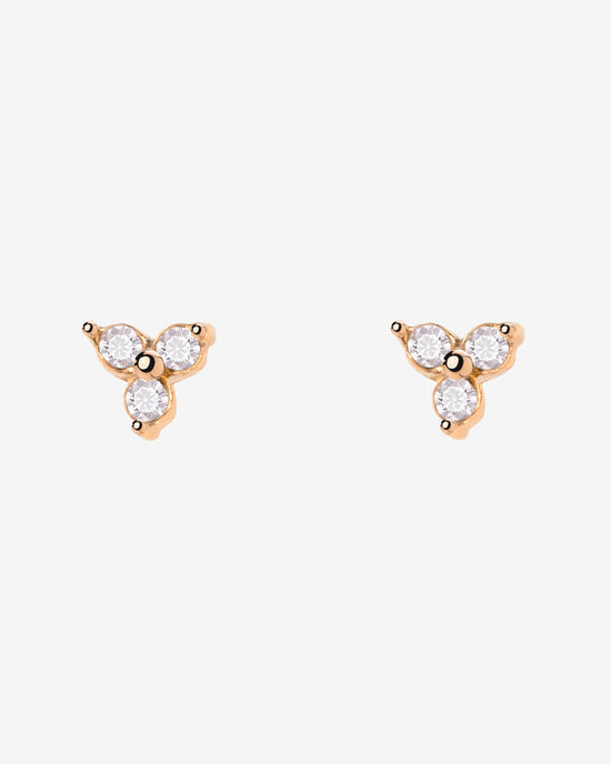 Luz Studs Oro Rosa