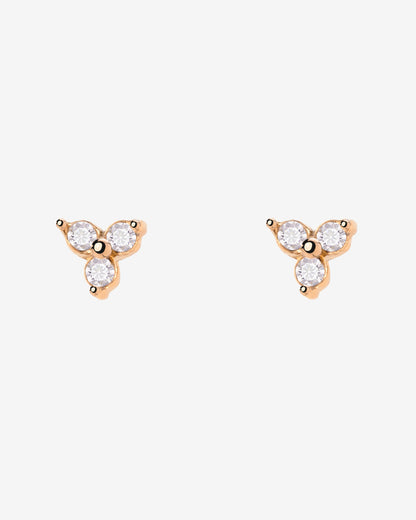 Luz Studs Oro Rosa