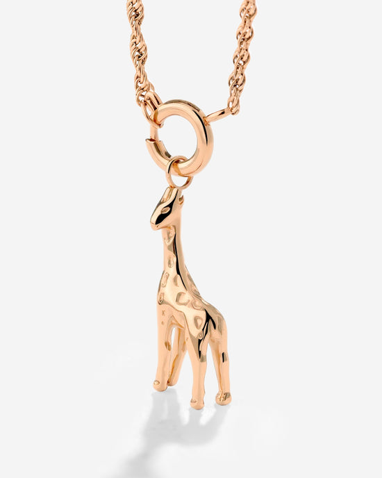 Giraffe Rope Chain Collana Set Oro Rosa