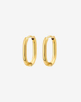 Oval Hoops Baby Oro