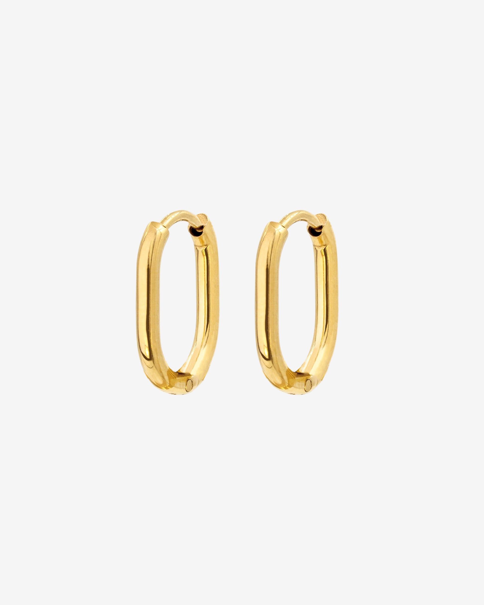 Oval Hoops Baby Oro