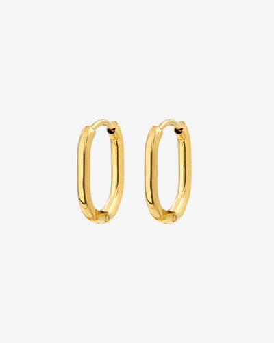 Oval Hoops Baby Oro
