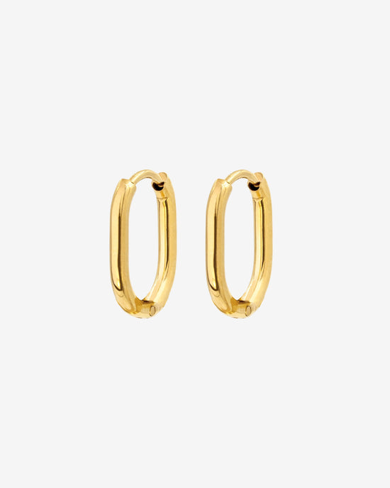 Oval Hoops Baby Oro