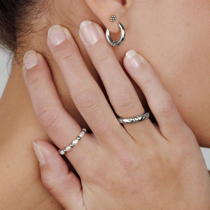 Pearl'n'Beads Anello Argento